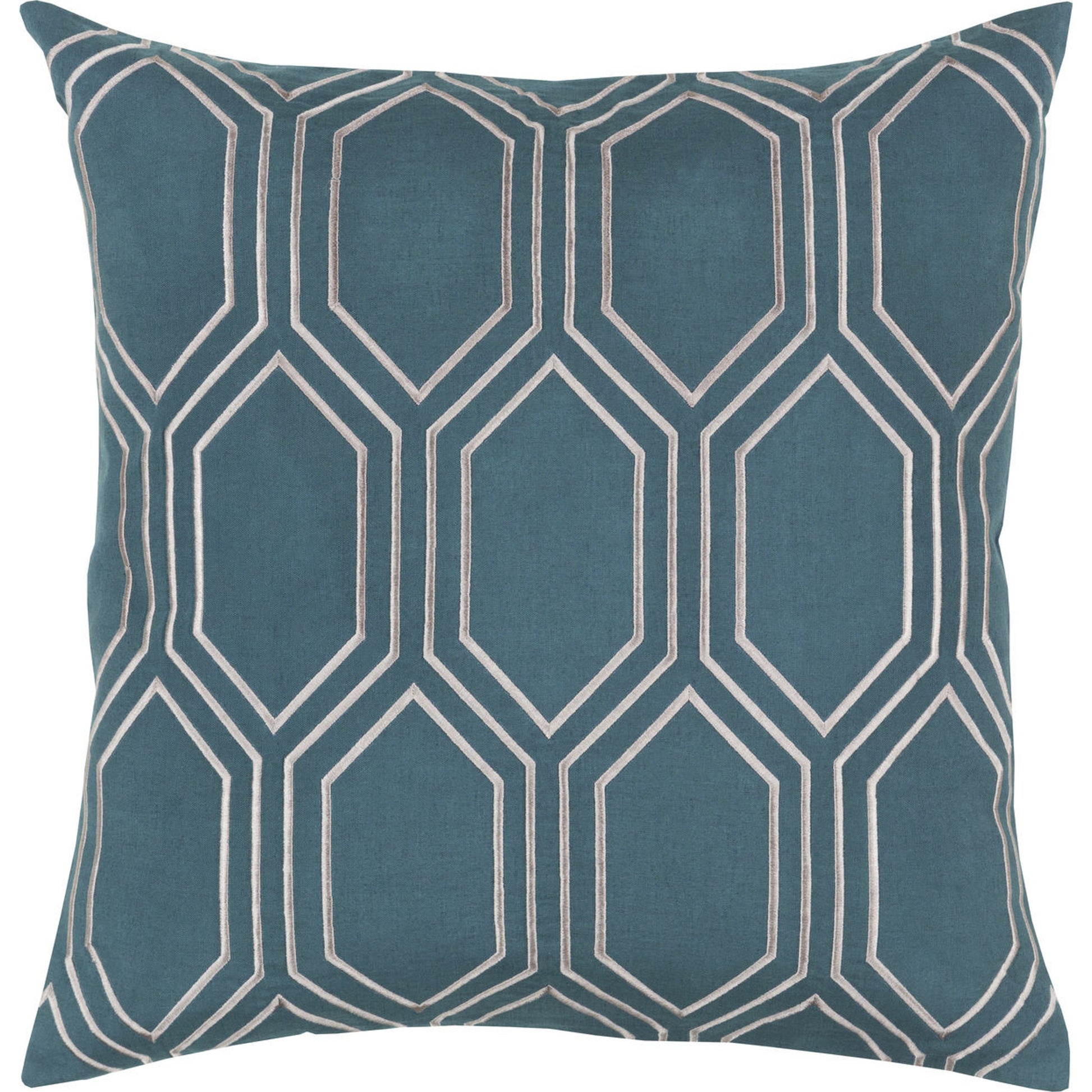 Skyline Pillow - 28689 by Surya. Made from 100% linen in a modern style.