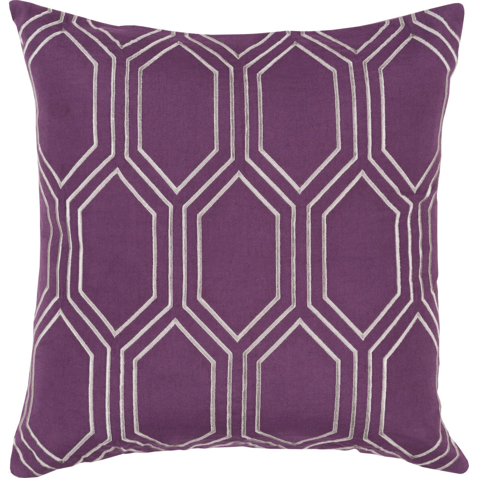 Skyline Pillow - 28689 by Surya. Made from 100% linen in a modern style.