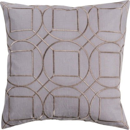 Skyline Pillow - 13578 by Surya in sky blue, light gray. Made from 100% linen in a transitional style.
