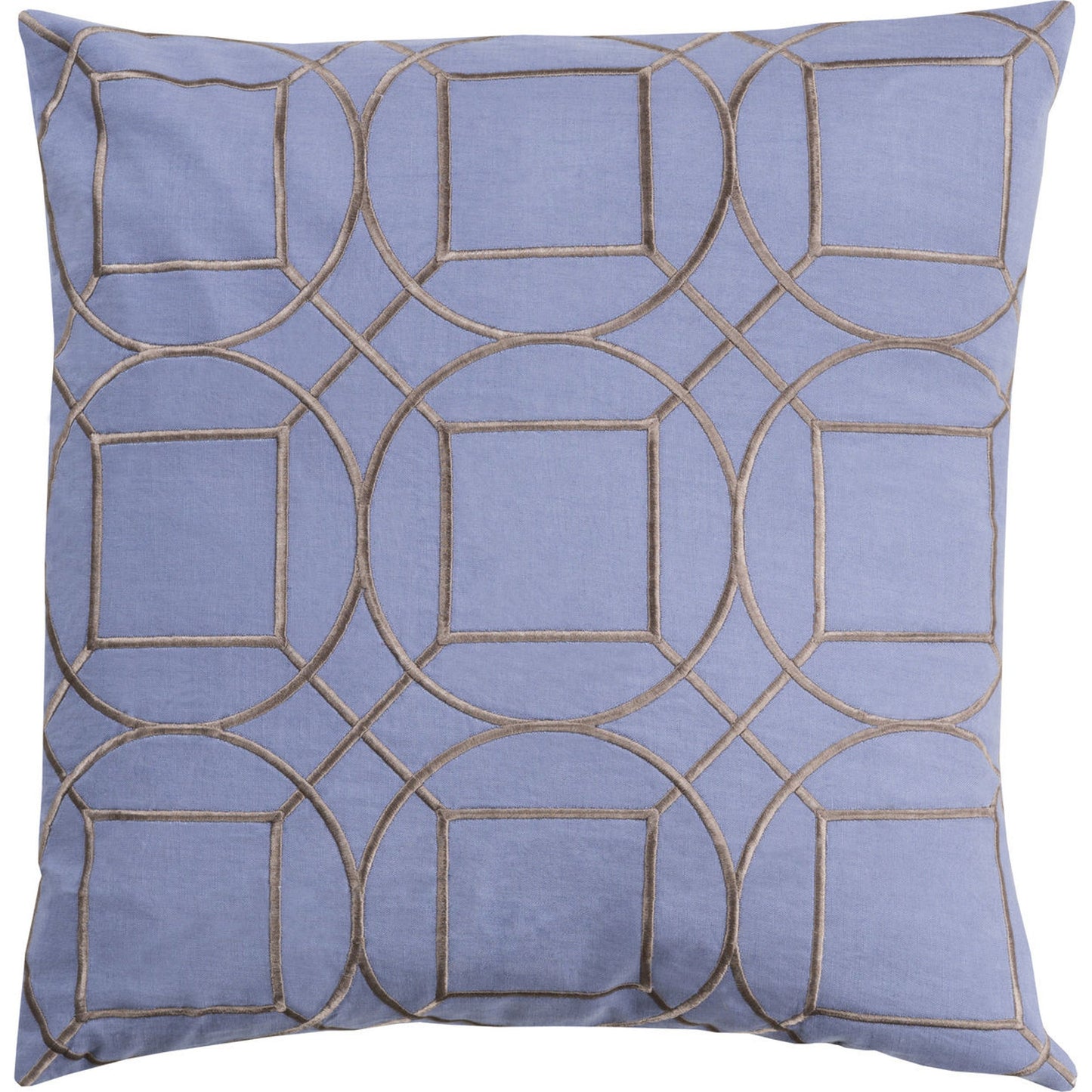 001 O-SURYA-BA011-1818D,O-SURYA-BA011-1818P,O-SURYA-BA011-2020D,O-SURYA-BA011-2020P | Additional Silo | Skyline Pillow - 13578 by Surya in sky blue, light gray. Made from 100% linen in a transitional style.