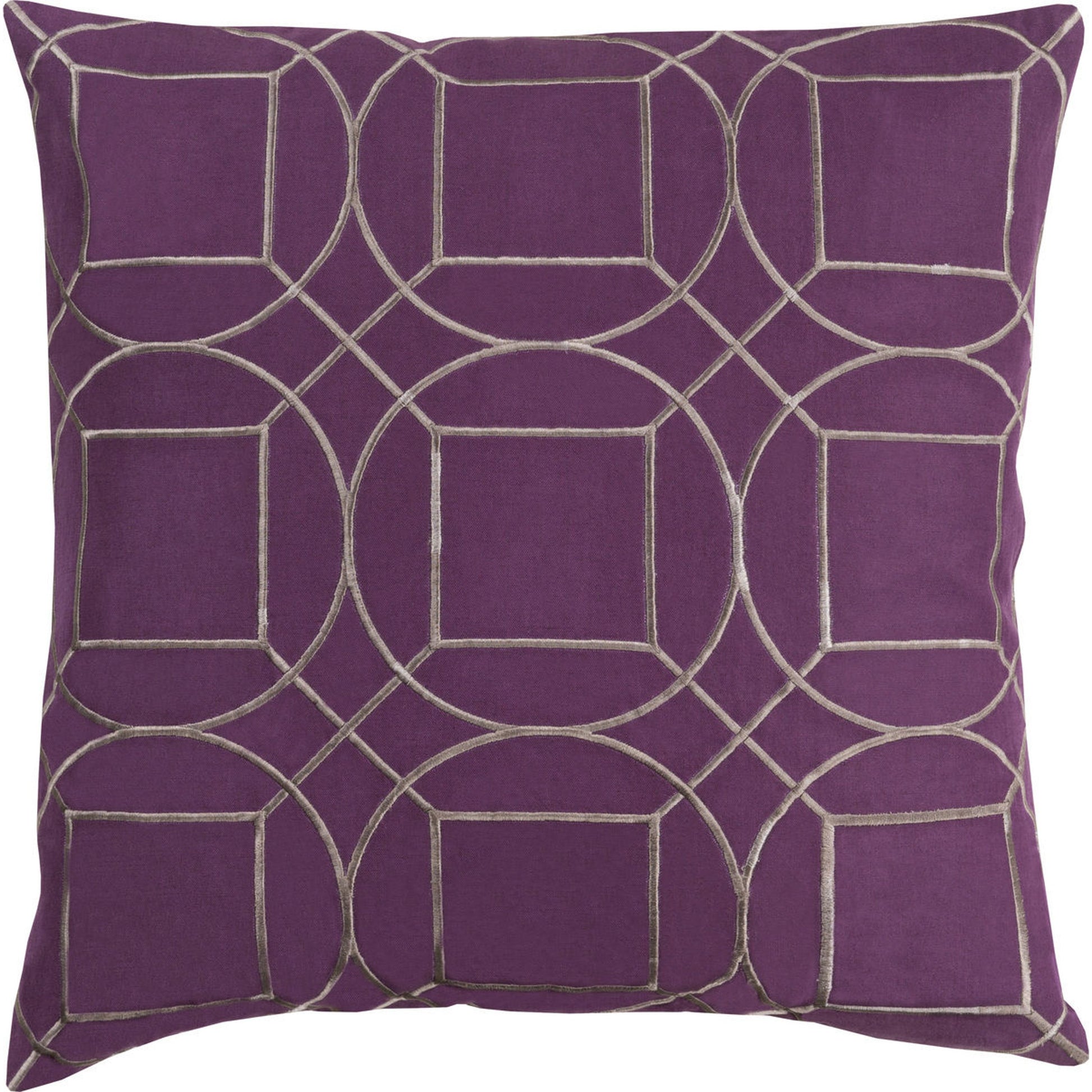 Skyline Pillow - 13578 by Surya in sky blue, light gray. Made from 100% linen in a transitional style.