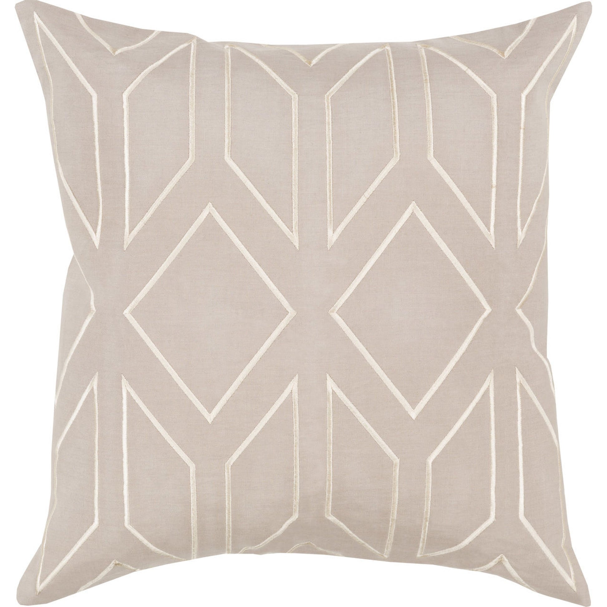 Skyline Pillow - 23297 by Surya. Made from 100% linen in a modern style.