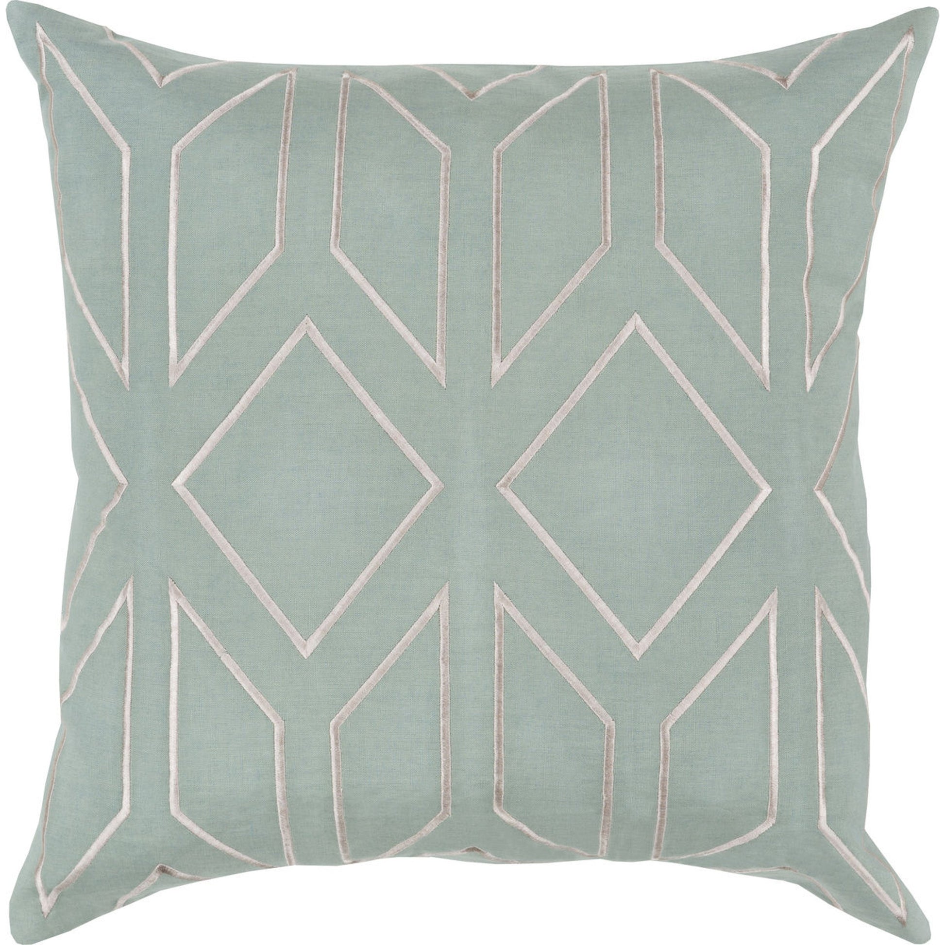 Skyline Pillow - 23297 by Surya. Made from 100% linen in a modern style.