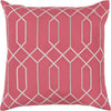 Carnation, Light Gray / Down Feather / 18" x 18"
