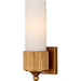 Bryce Bath Wall Sconce by Currey and Company. Made from composite, glass in a modern style.