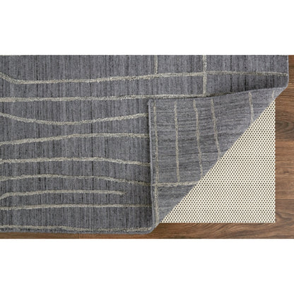 Haverhill Transitional Solid Rug - T07T8000 by Thom Felicia by Feizy Rugs in gray, silver. Made from viscose, wool in a unique style.