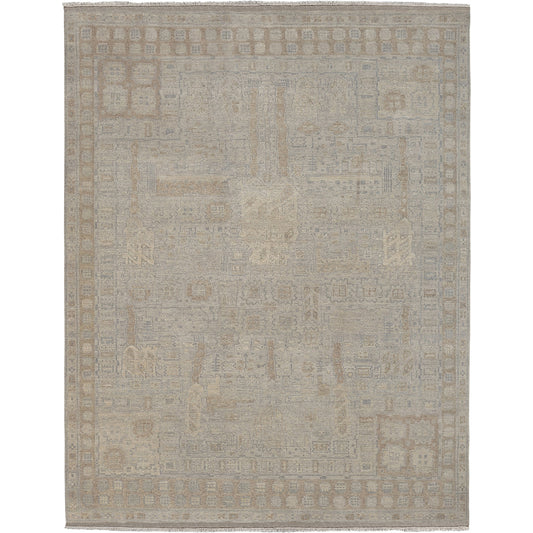 BAA-5002 Rug by Surya in medium brown, off-white, ivory, medium gray. Made from 100% wool in a unique style.