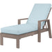 Laguna Outdoor Chaise Lounge by Sunset West in browns. Made from aluminum in a modern style.