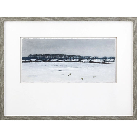 Backwoods II Framed Art by Livabliss in gray and distressed, matte. Made from canvas, polystyrene in a unique style.