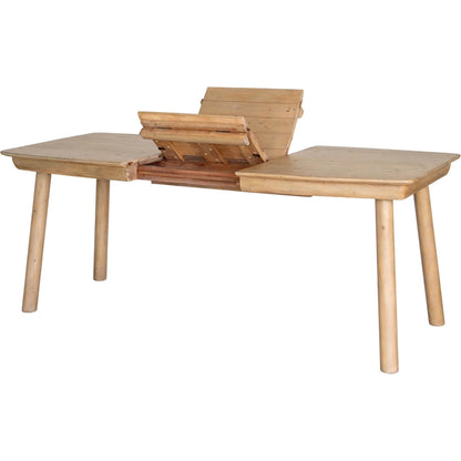 Bahama Extension Dining Table by LH Imports in sundried wheat. Made from unique in a transitional style.
