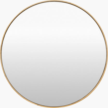 Bahia Accent Mirror by Surya in gold. Made from aluminum in a transitional style.