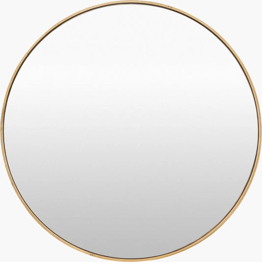 Bahia Accent Mirror by Surya in gold. Made from aluminum in a transitional style.