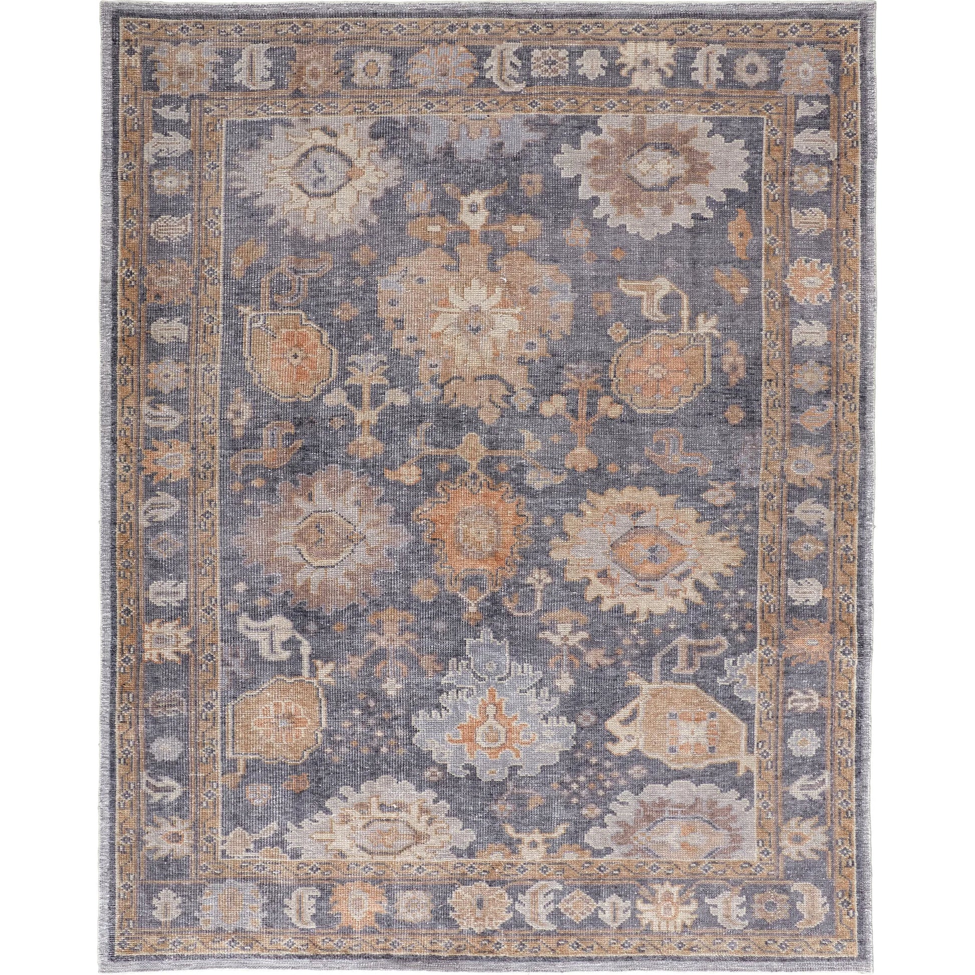Wendover Transitional Oriental Rug - 6842F by Feizy in gray, blue, tan. Made from pet in a unique style.