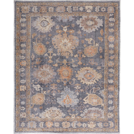 Wendover Transitional Oriental Rug - 6842F by Feizy in gray, blue, tan. Made from pet in a unique style.