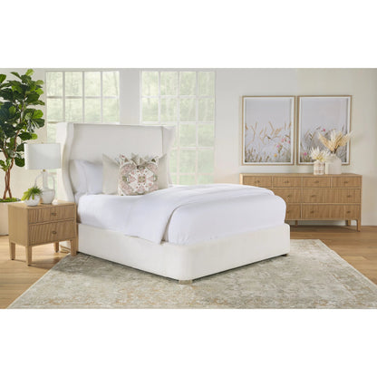 Balboa Upholstered Bed by Essentials For Living in livesmart peyton-pearl, natural gray. Made from wood, fabric in a modern style.