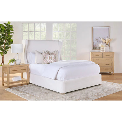 Balboa Upholstered Bed by Essentials For Living in livesmart peyton-pearl, natural gray. Made from wood, fabric in a modern style.