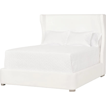 Balboa Upholstered Bed by Essentials For Living in livesmart peyton-pearl, natural gray. Made from wood, fabric in a modern style.