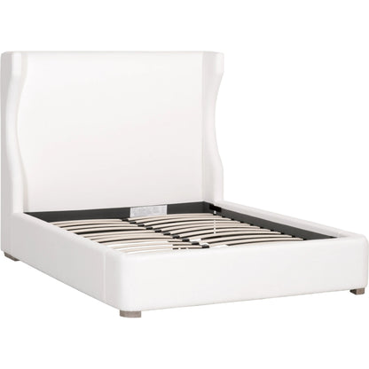 Balboa Upholstered Bed by Essentials For Living in livesmart peyton-pearl, natural gray. Made from wood, fabric in a modern style.