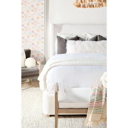 Balboa Upholstered Bed by Essentials For Living in livesmart peyton-pearl, natural gray. Made from wood, fabric in a modern style.