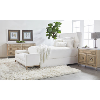 Balboa Upholstered Bed by Essentials For Living in livesmart peyton-pearl, natural gray. Made from wood, fabric in a modern style.