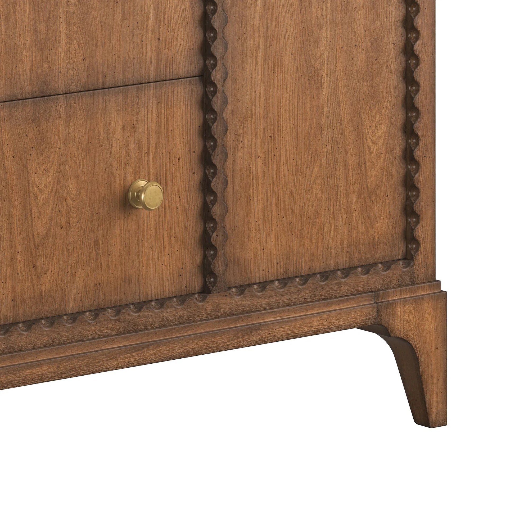 Harbor Door-Drawer Chest by A.R.T. Furniture in lakeside sepia. Made from rubber wood solid, prima vera quarter cut, light figure veneer in a traditional style.