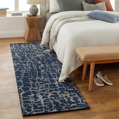 Banshee BAN-3306 Rug by Surya in dark blue, blue. Made from unique in a unique style.