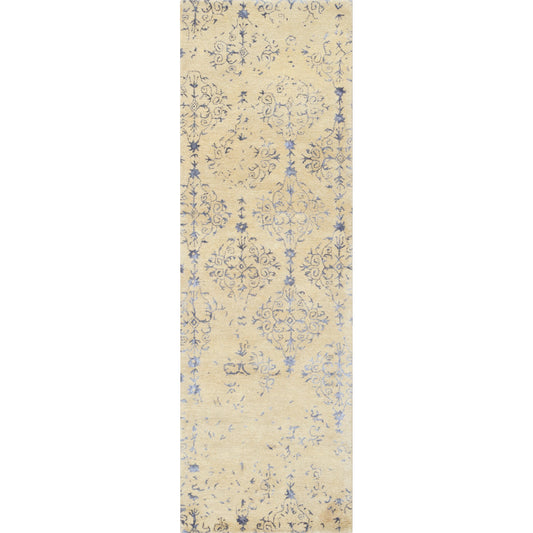 Banshee Rug - 451 by Surya in dark blue, light beige. Made from 100% new zealand wool in a unique style.