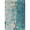 Blue, Sage, Light Gray, Off-White / 2' x 3'