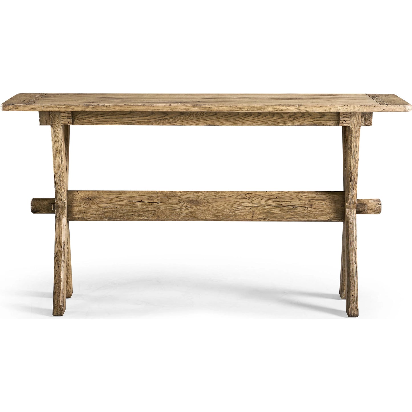 002 SI-2462578 | Additional Silo | Echo Canyon Console Table by Jonathan Charles in faded oak. Made from oak in a cottage & farmhouse style.