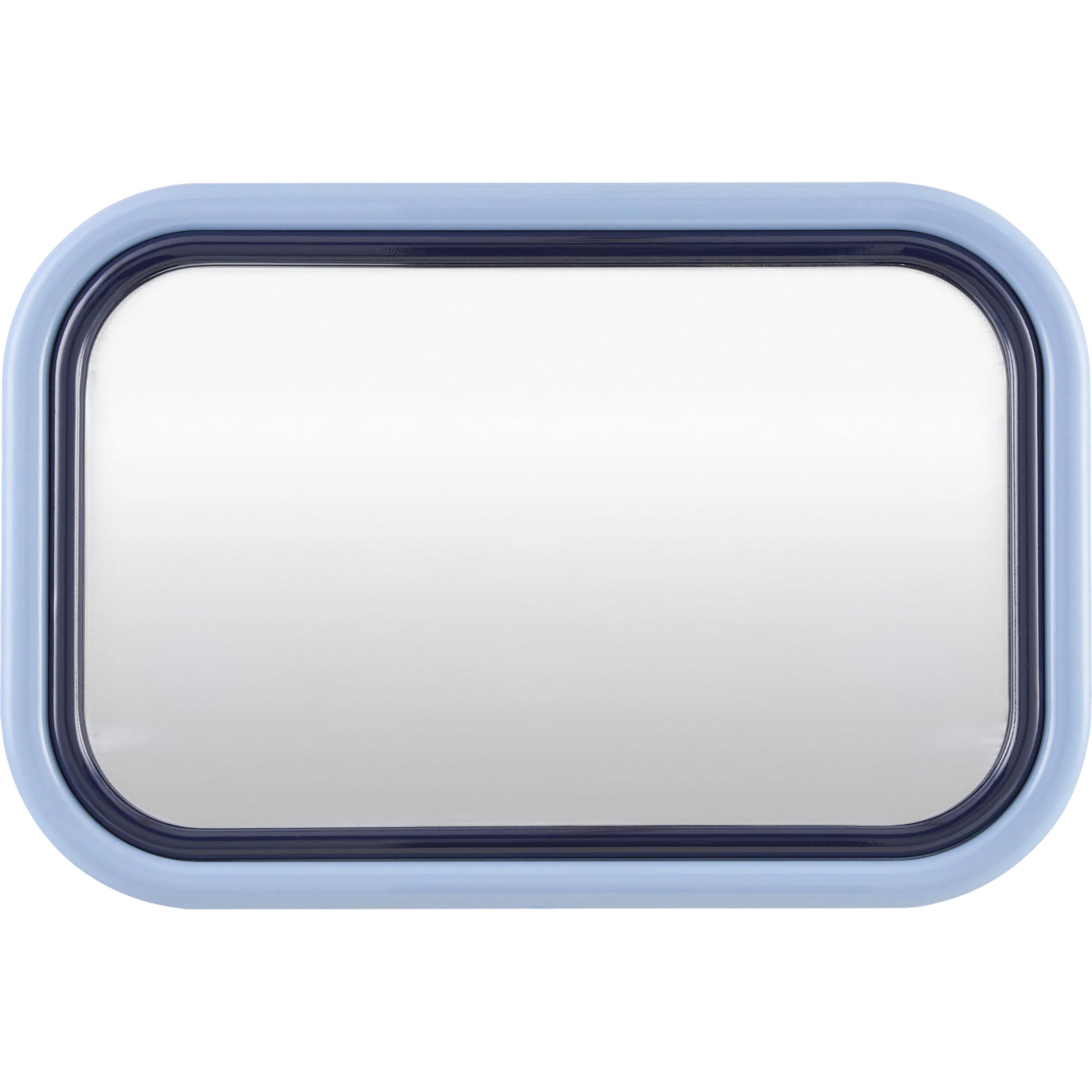 Banou Accent Mirror by Livabliss in blue and gloss, high. Made from manufactured wood in a unique style.