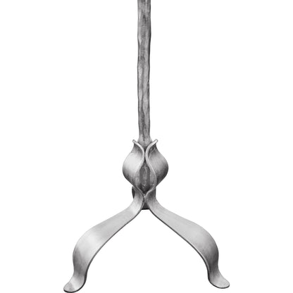 Barclay Cigar Table by Worlds Away in gold leaf. Made from iron, glass in a transitional style.