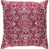 Burgundy, Ivory, Cream / Down Feather / 18 x 18