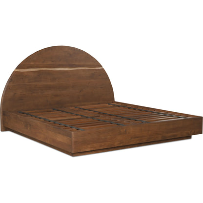 Watson Bed by Moe's Home Collection in walnut. Made from solid acacia in a transitional style.