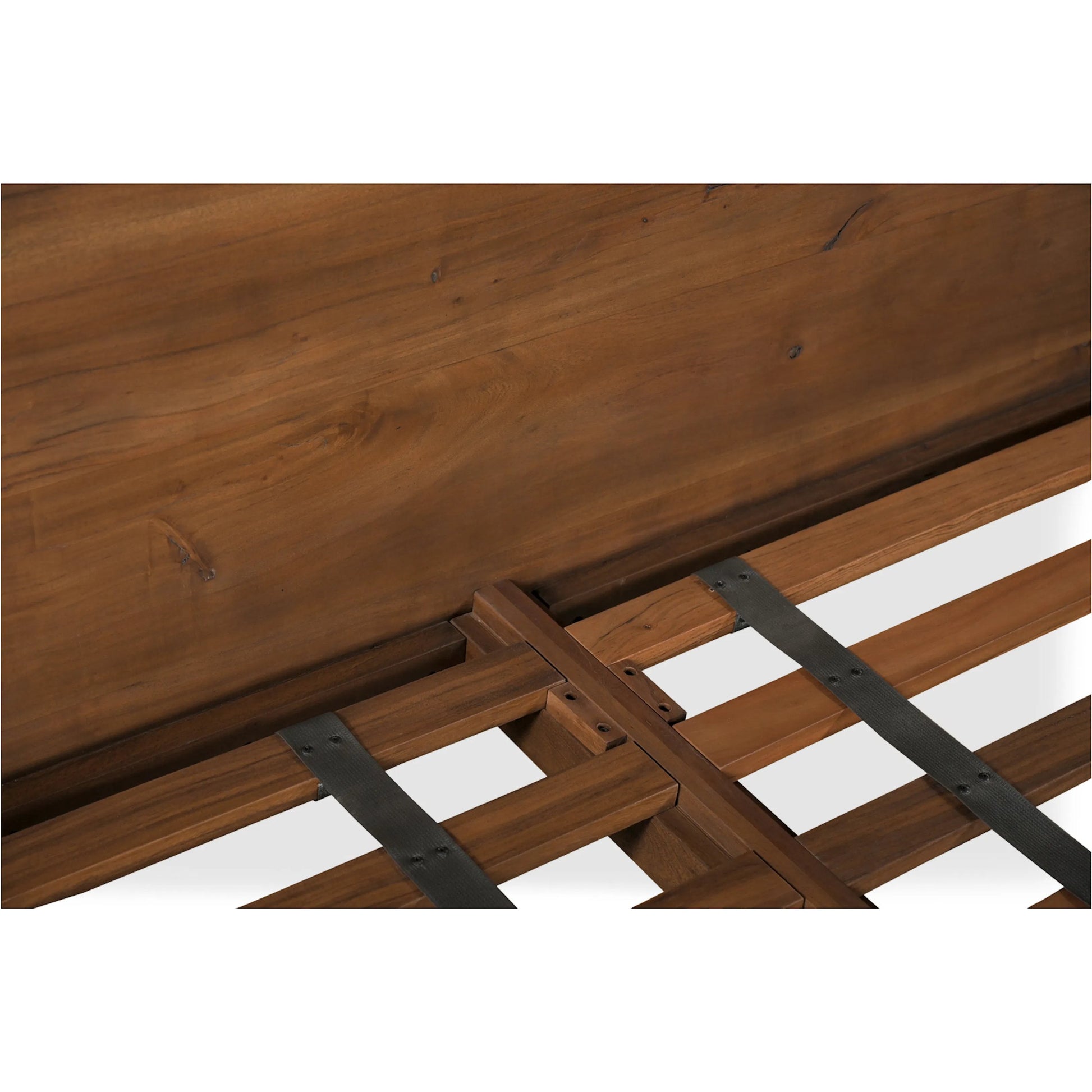 Watson Bed by Moe's Home Collection in walnut. Made from solid acacia in a transitional style.