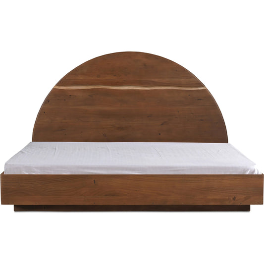 Watson Bed by Moe's Home Collection in walnut. Made from solid acacia in a transitional style.