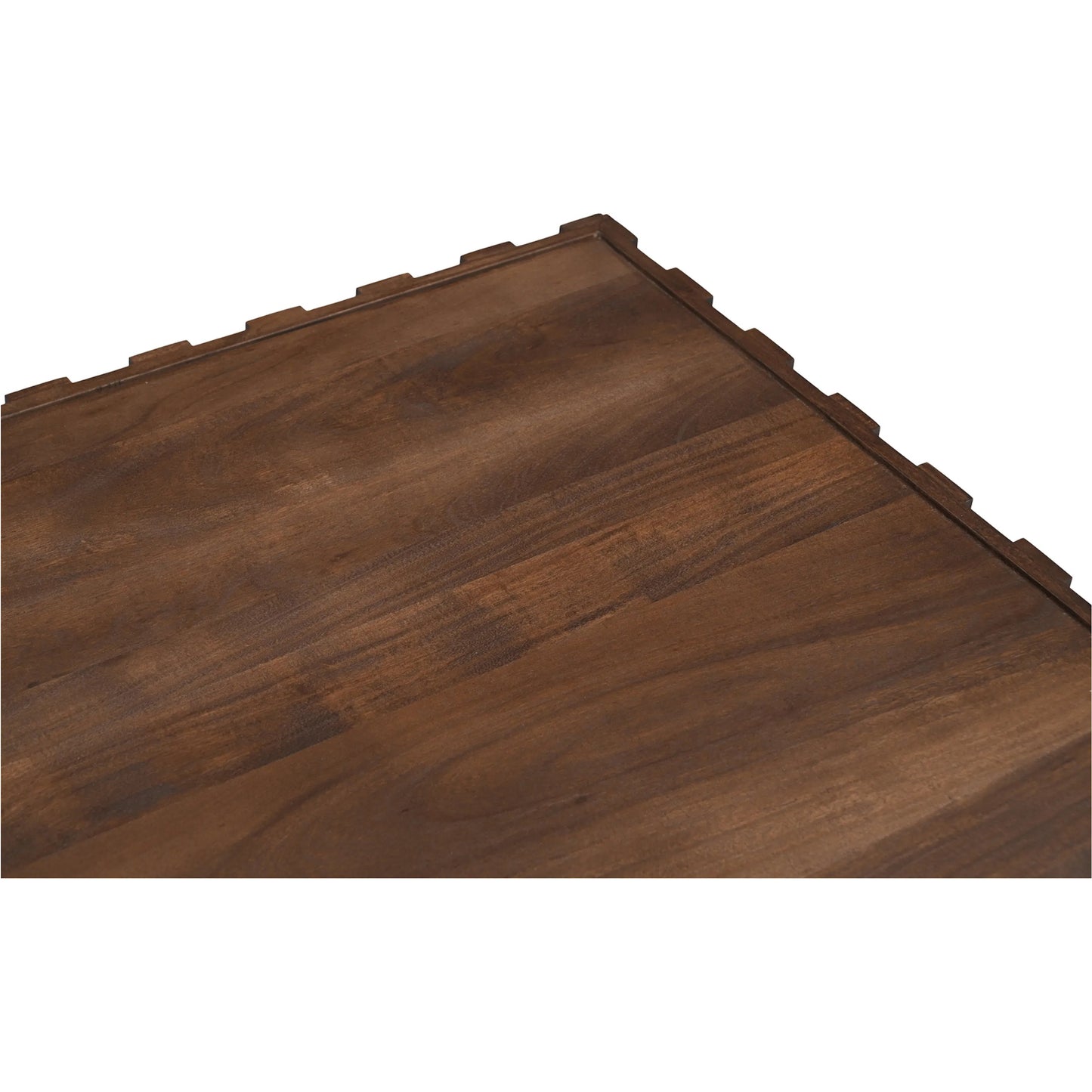 012 SI-2367987 | Closeup | Easton Storage Coffee Table by Moe's Home Collection in brown. Made from acacia wood, acacia veneer, carcass walls in solid acacia wood, top panel acacia veneer, drawer bottom panel acacia veneer in a traditional style.