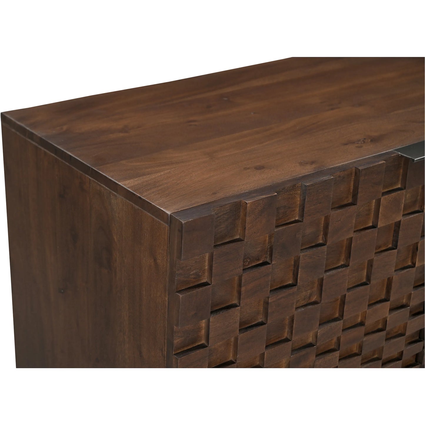009 SI-2367986 | Closeup | Easton Sideboard by Moe's Home Collection in brown. Made from acacia wood, acacia veneer, solid acacia wood, back panel in acacia veneer. in a traditional style.