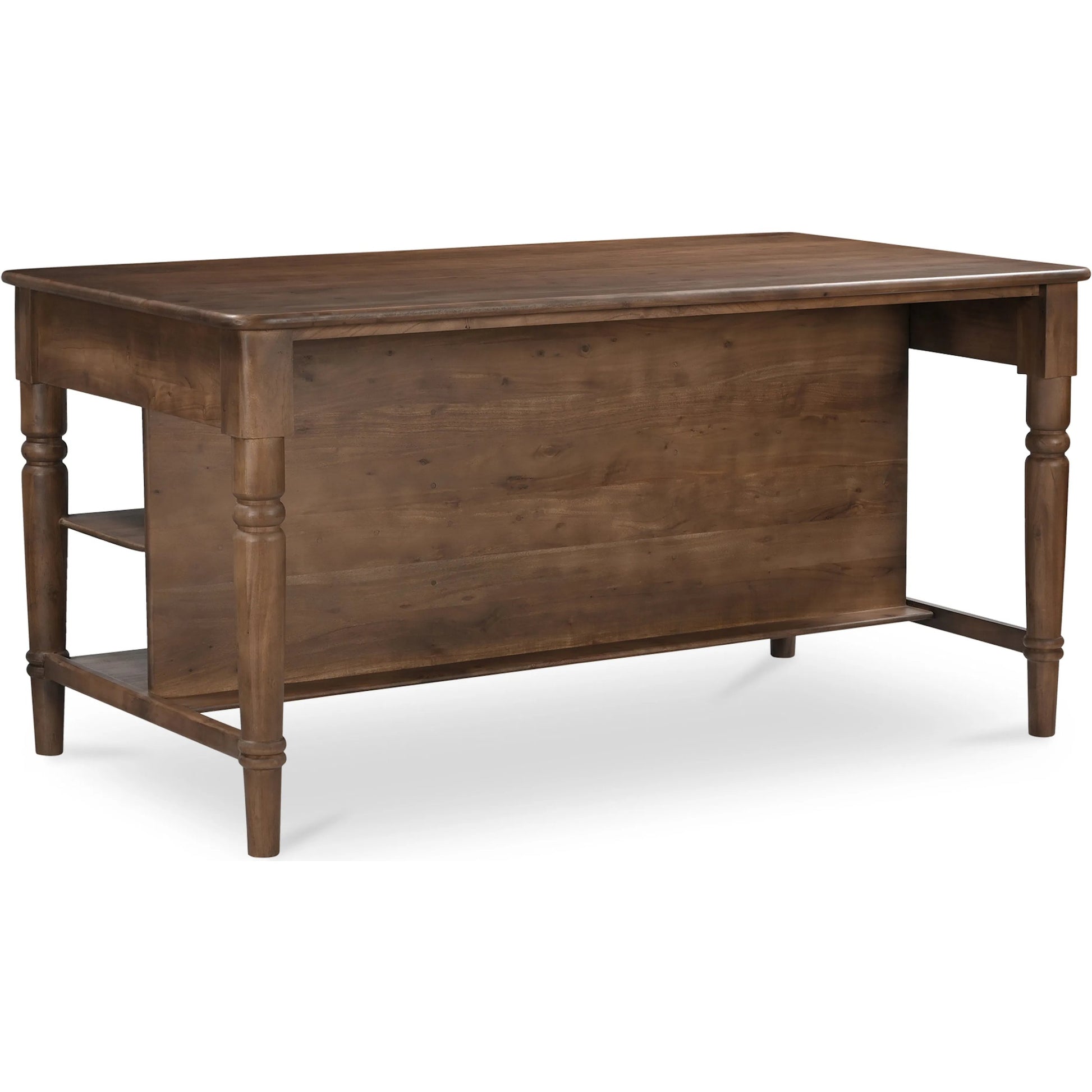 Russet Kitchen Island by Moe's Home Collection in brown. Made from acacia wood, acacia veneer in a traditional style.