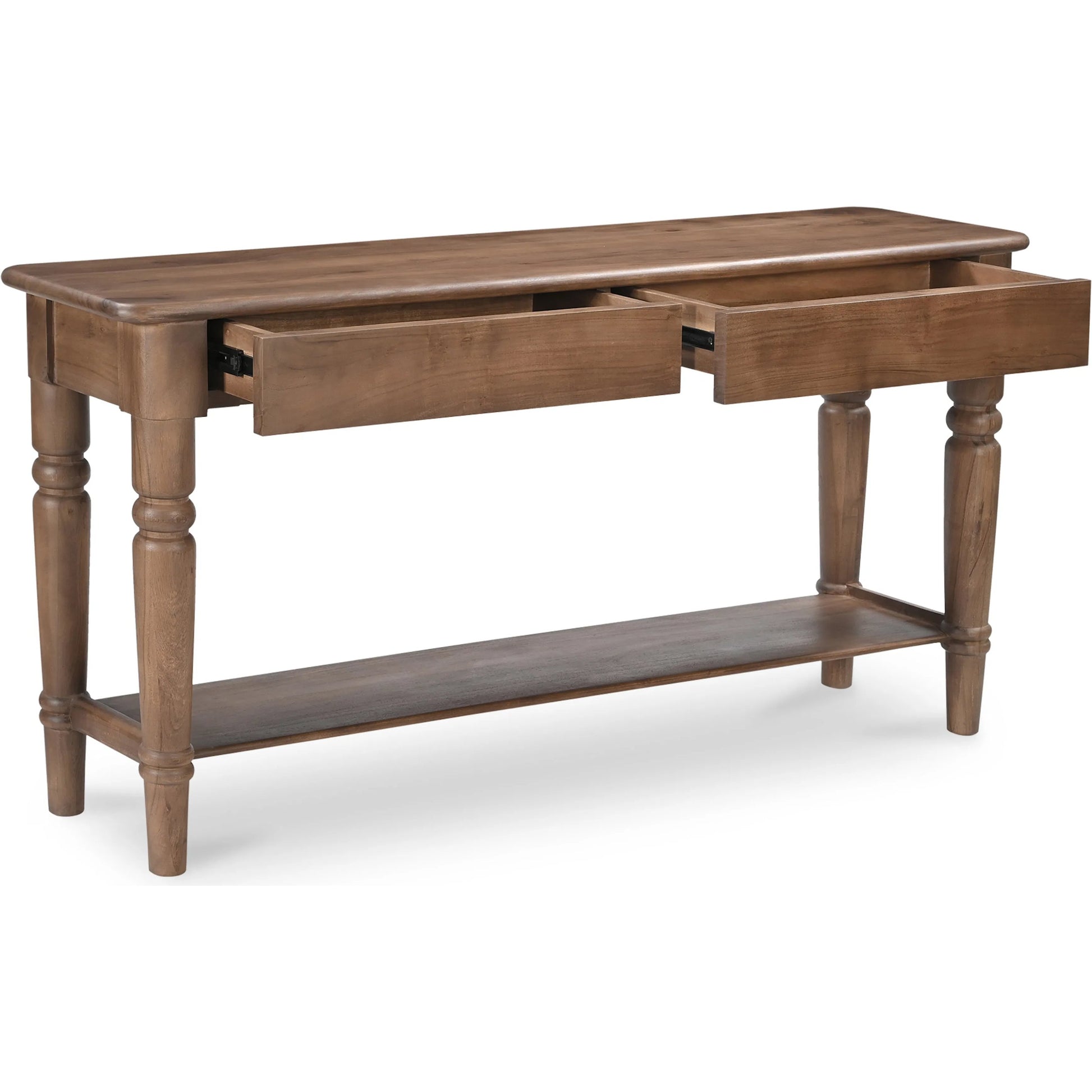 Russet Console Table by Moe's Home Collection in brown. Made from acacia wood, acacia veneer in a traditional style.