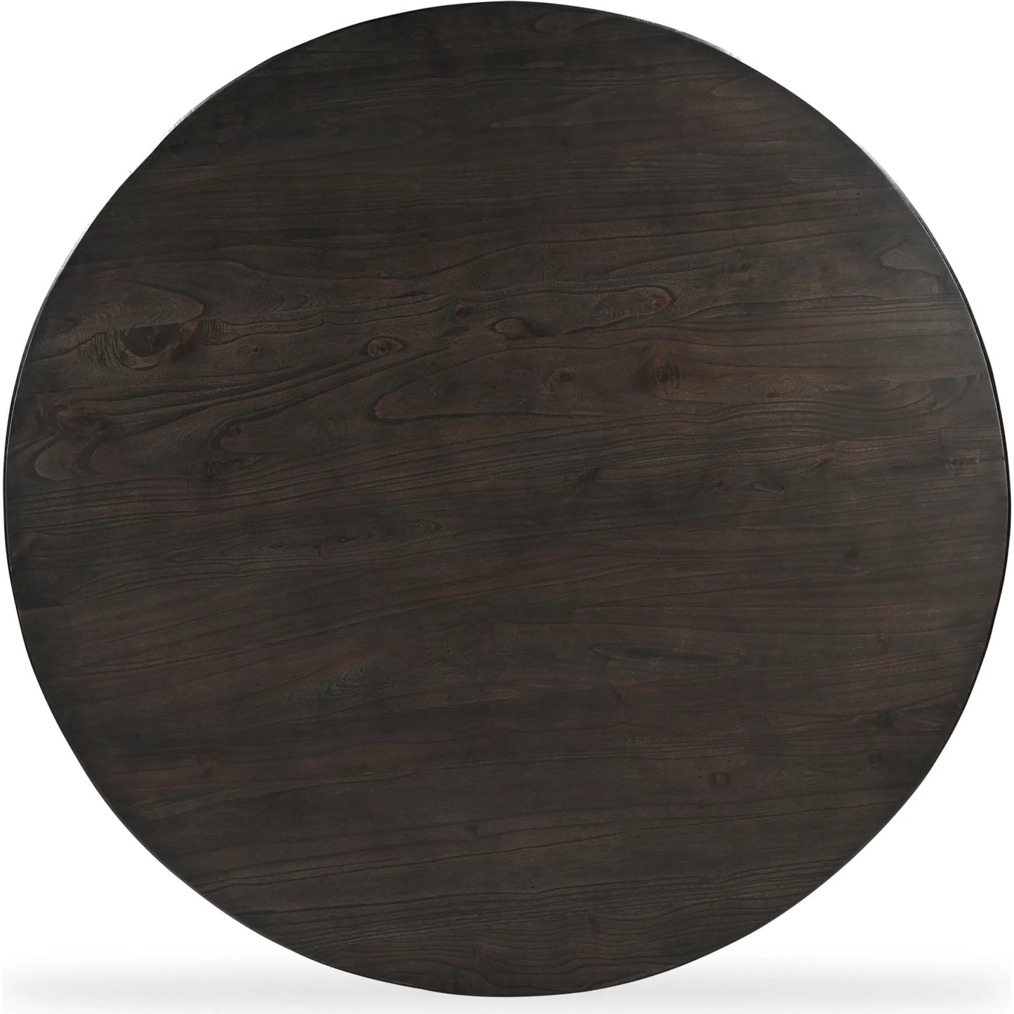 002 SI-2368083 | Additional Silo | Glenn Round Dining Table by Moe's Home Collection in dark brown. Made from solid neem wood, iron bar, connecting plates in a traditional style.