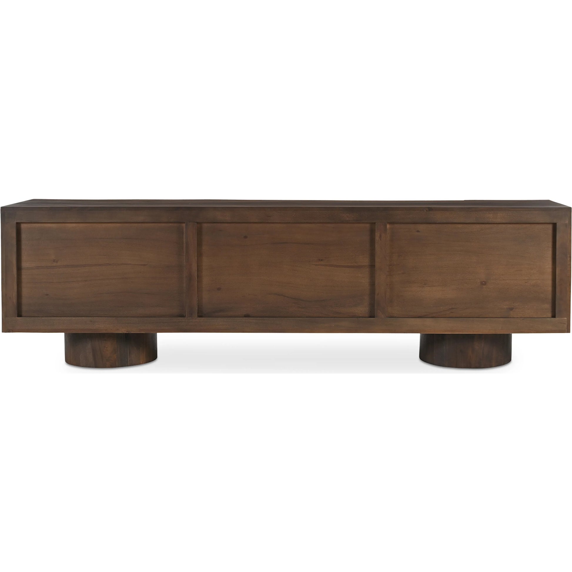 Hadley Media Unit by Moe's Home Collection in warm brown. Made from reclaimed neem wood, acacia veneer back panel, metal connecting plate in a traditional style.