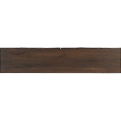 Hadley Media Unit by Moe's Home Collection in warm brown. Made from reclaimed neem wood, acacia veneer back panel, metal connecting plate in a traditional style.
