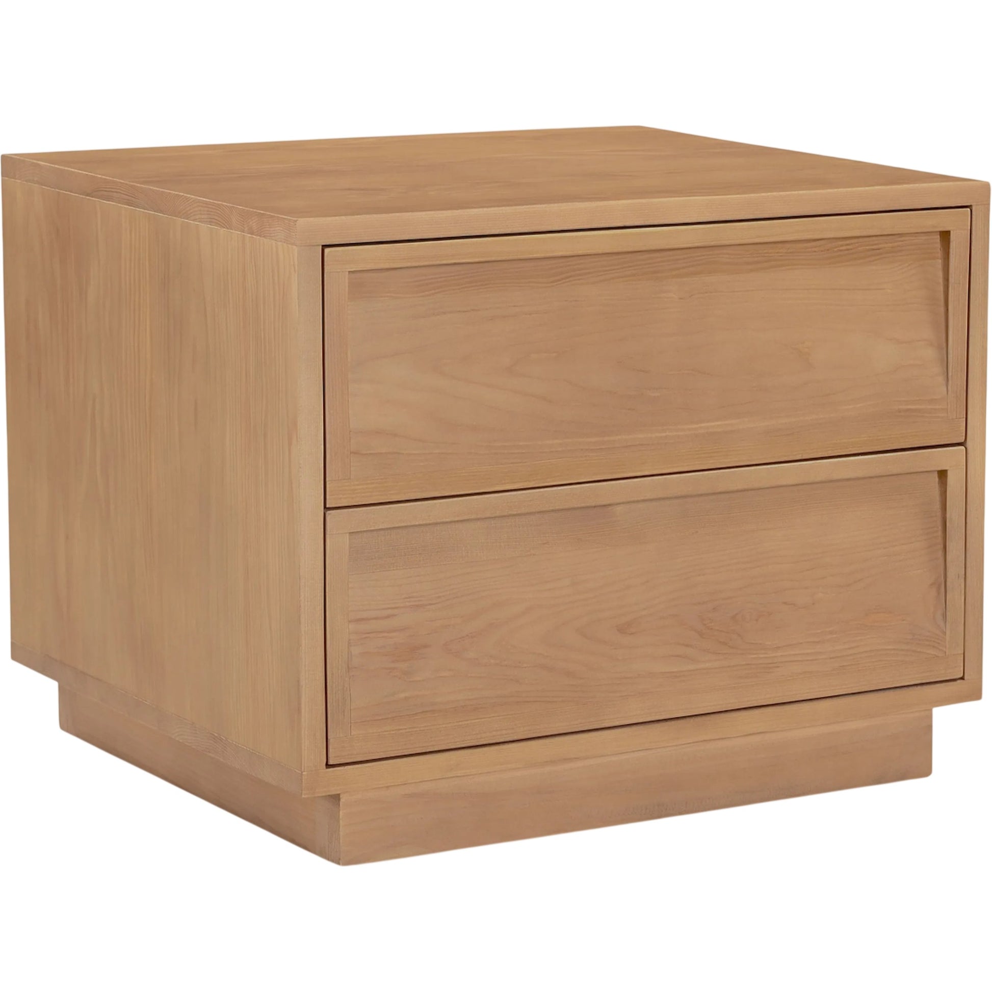 Hudson Nightstand by Moe's Home Collection in natural. Made from drawers, sides, hemlock wood, drawer bottom panel, pine veneer, mdf in a unique style.