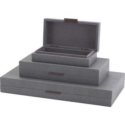Alpen Box by Global Views. Made from mdf, leather, polyester suede in a transitional style.