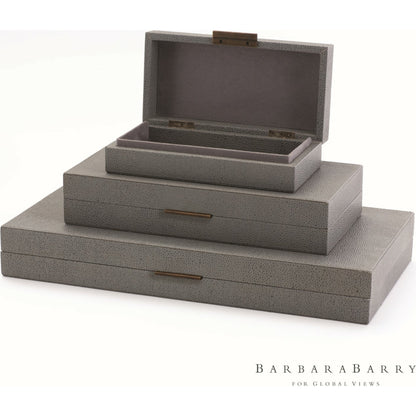 Alpen Box by Global Views. Made from mdf, leather, polyester suede in a transitional style.