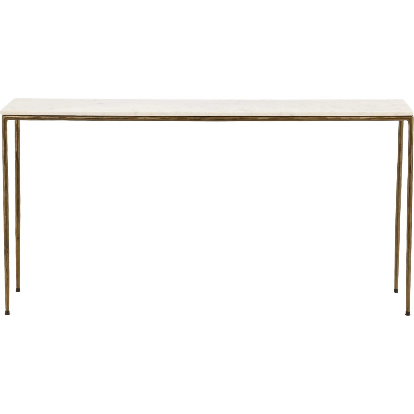 002 SI-2440488 | Additional Silo | Erik Console Table by Arch & Plane in white marble, antique brass finish. Made from marble top with forged iron base in a modern style.