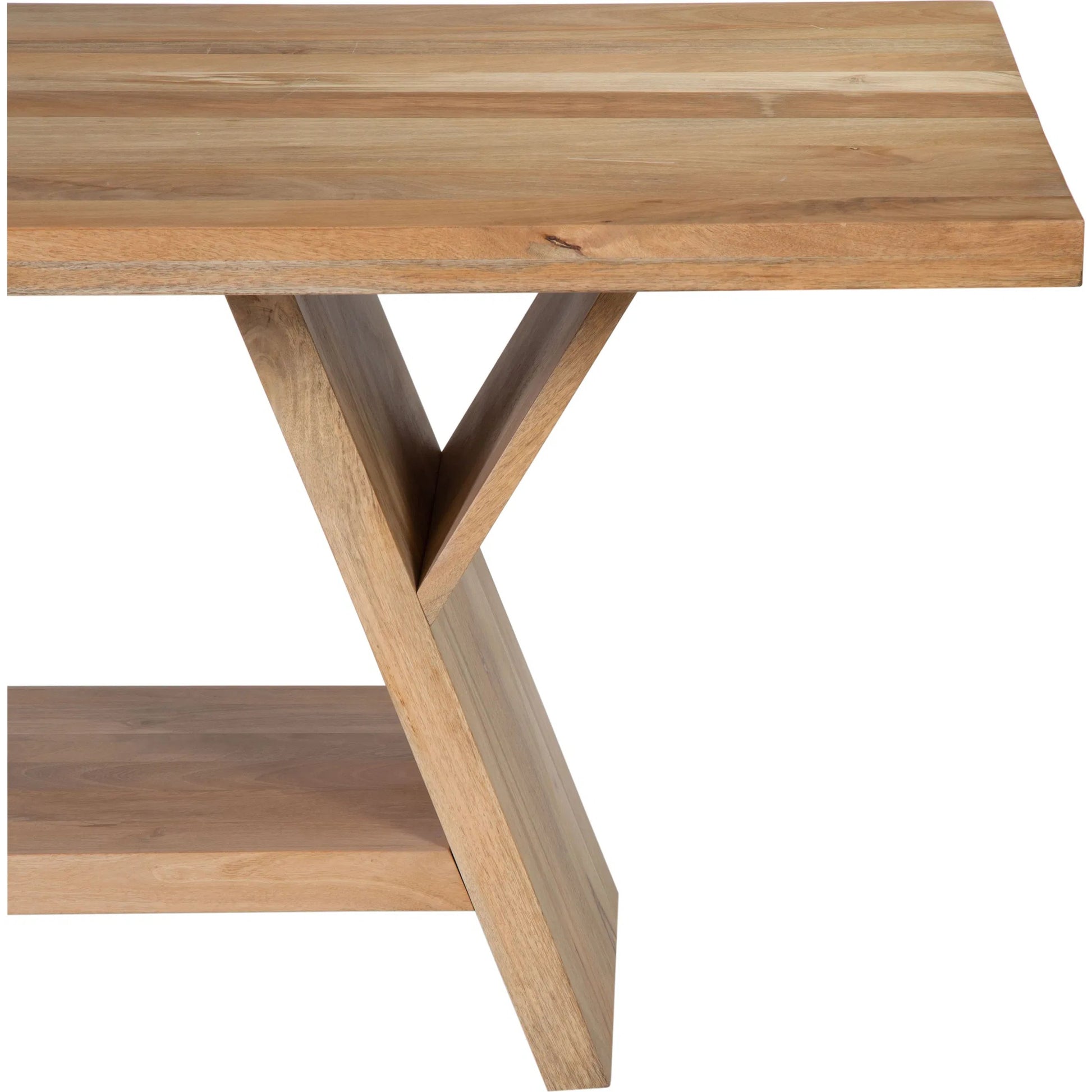 Ravenna Dining Table by Arch & Plane in natural finish. Made from mango wood in a transitional style.