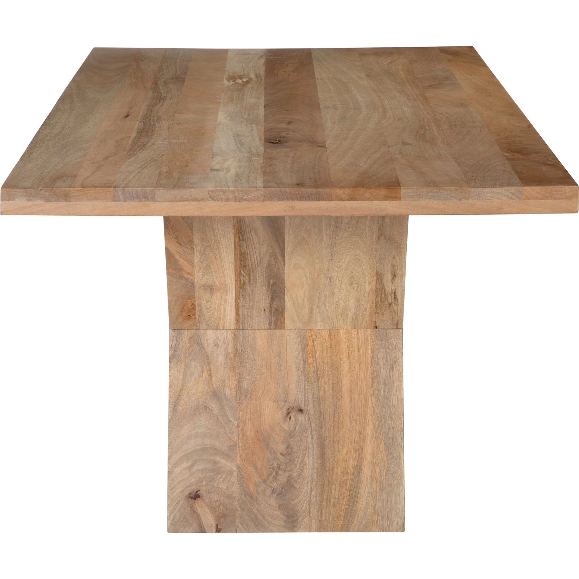 Ravenna Dining Table by Arch & Plane in natural finish. Made from mango wood in a transitional style.