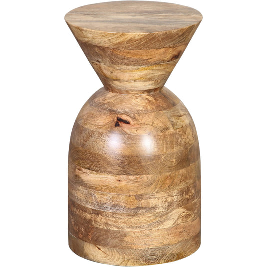 Lovato Side Table by Arch & Plane in natural wash. Made from mango wood in a transitional style.