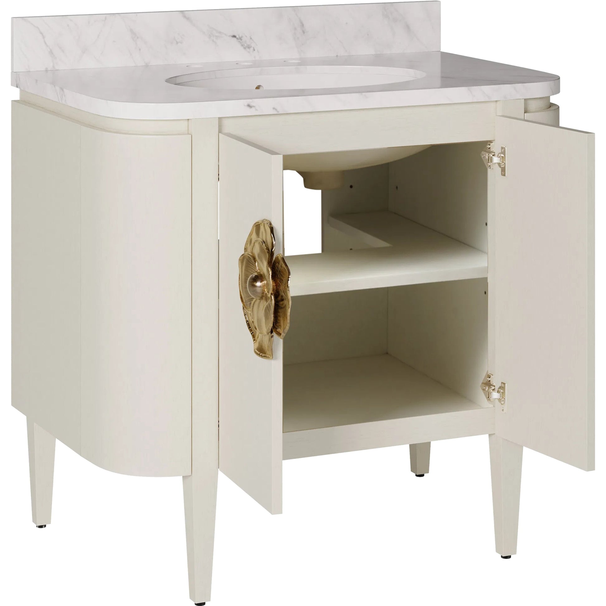 Briallen 36" Vanity with Oval Undermount Sink by Currey and Company. Made from unique in a unique style.